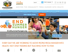 Tablet Screenshot of foodbanksbc.org
