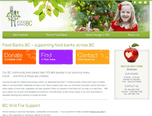 Tablet Screenshot of foodbanksbc.com